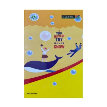 Classic- Regular Long Notebook Unruled 280 Pages