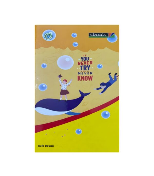 Classic- Regular Long Notebook Unruled 280 Pages