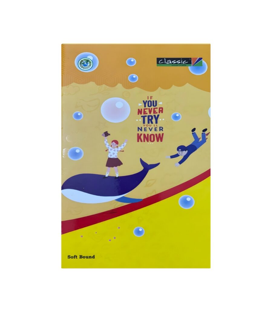 Classic- Regular Long Notebook Unruled 280 Pages