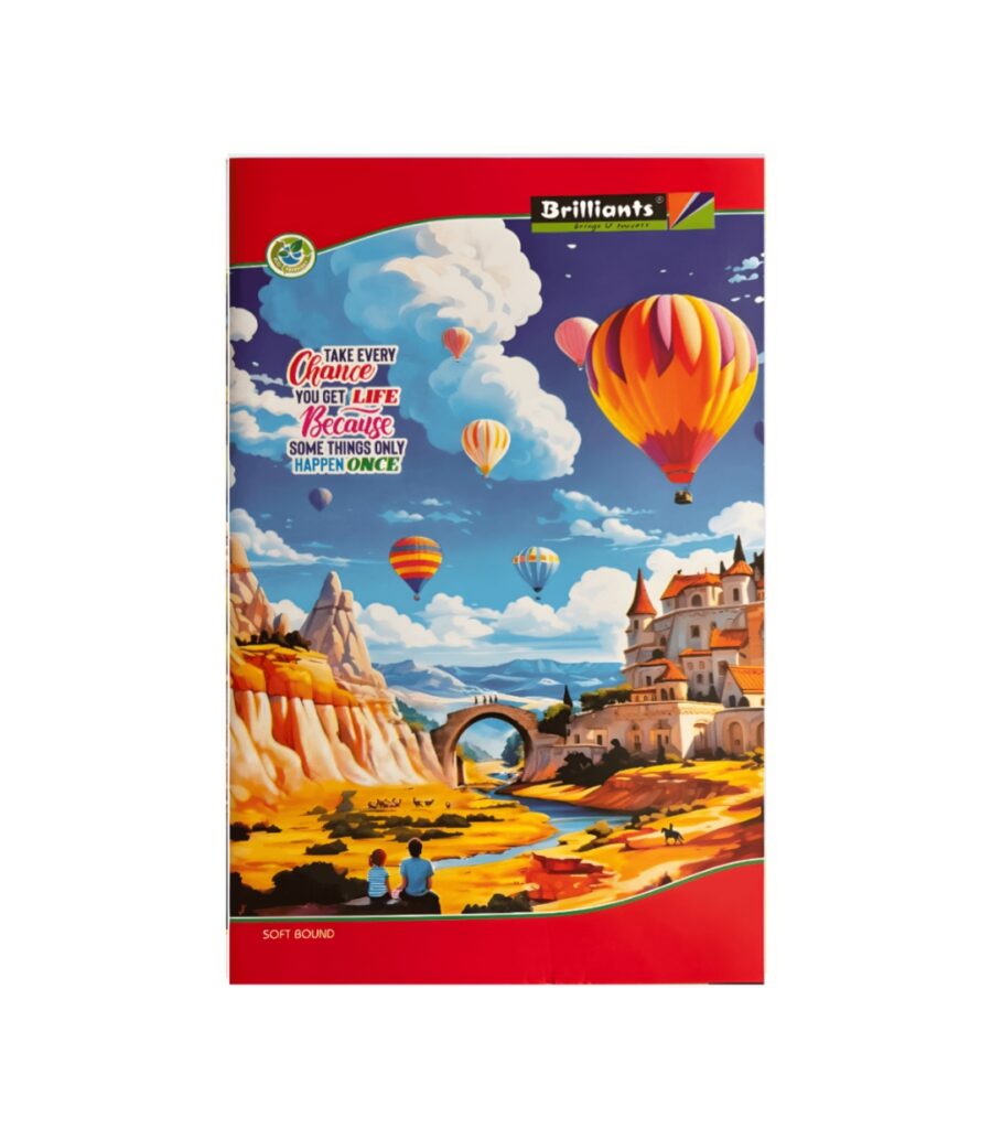 Brilliant- Regular Long Notebook Unruled 172 Pages