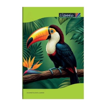 classic- Regular Long Notebook Unruled 128 Pages