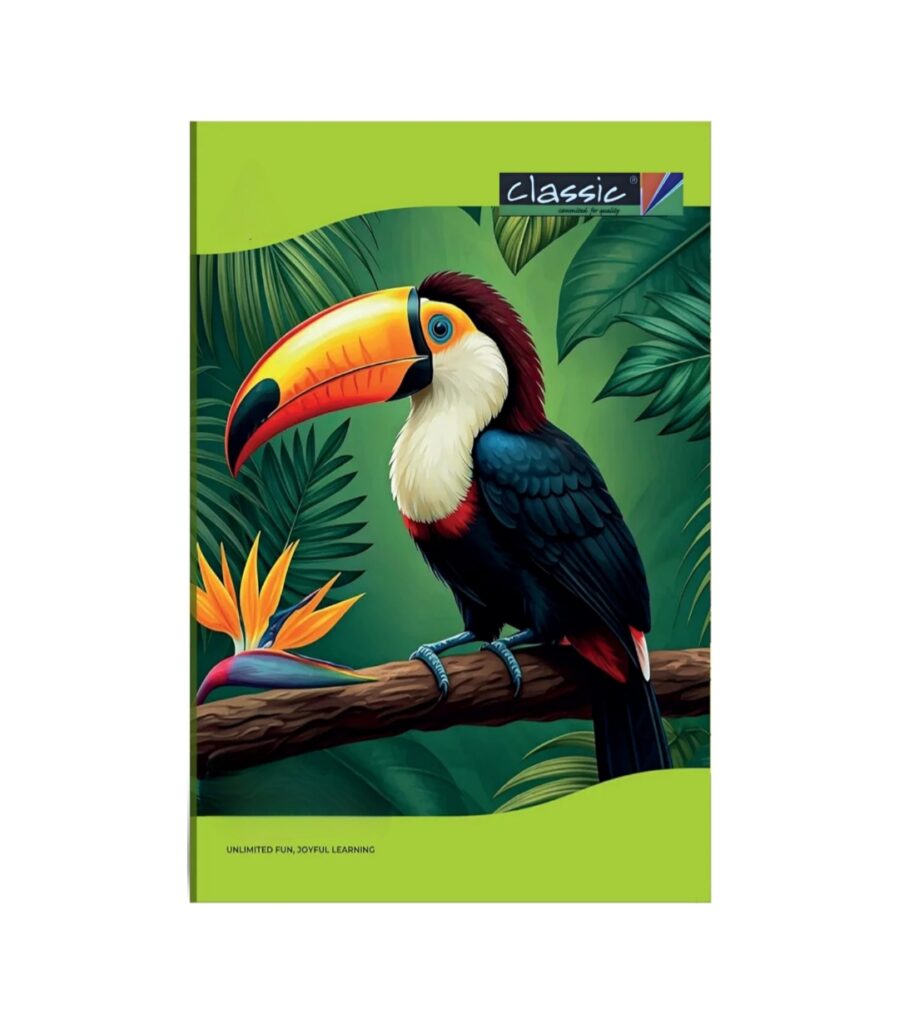 classic- Regular Long Notebook Unruled 128 Pages